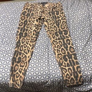 Cheetah print jeans